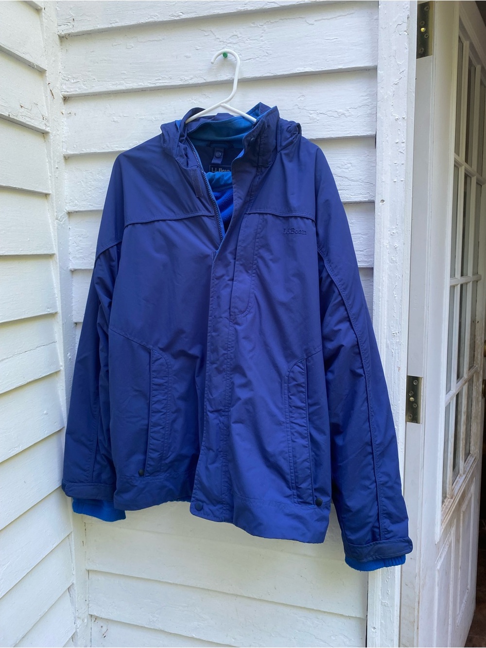 L.L. Bean 3 in 1 Men's Hooded Ski Jacket Parka Fleece Winter Spring Fall Summer